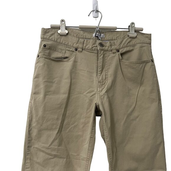 Peter Millar Tan Pima Cotton Straight Leg Stretch Flat Front Pants Mens Size 34 - Picture 3 of 6